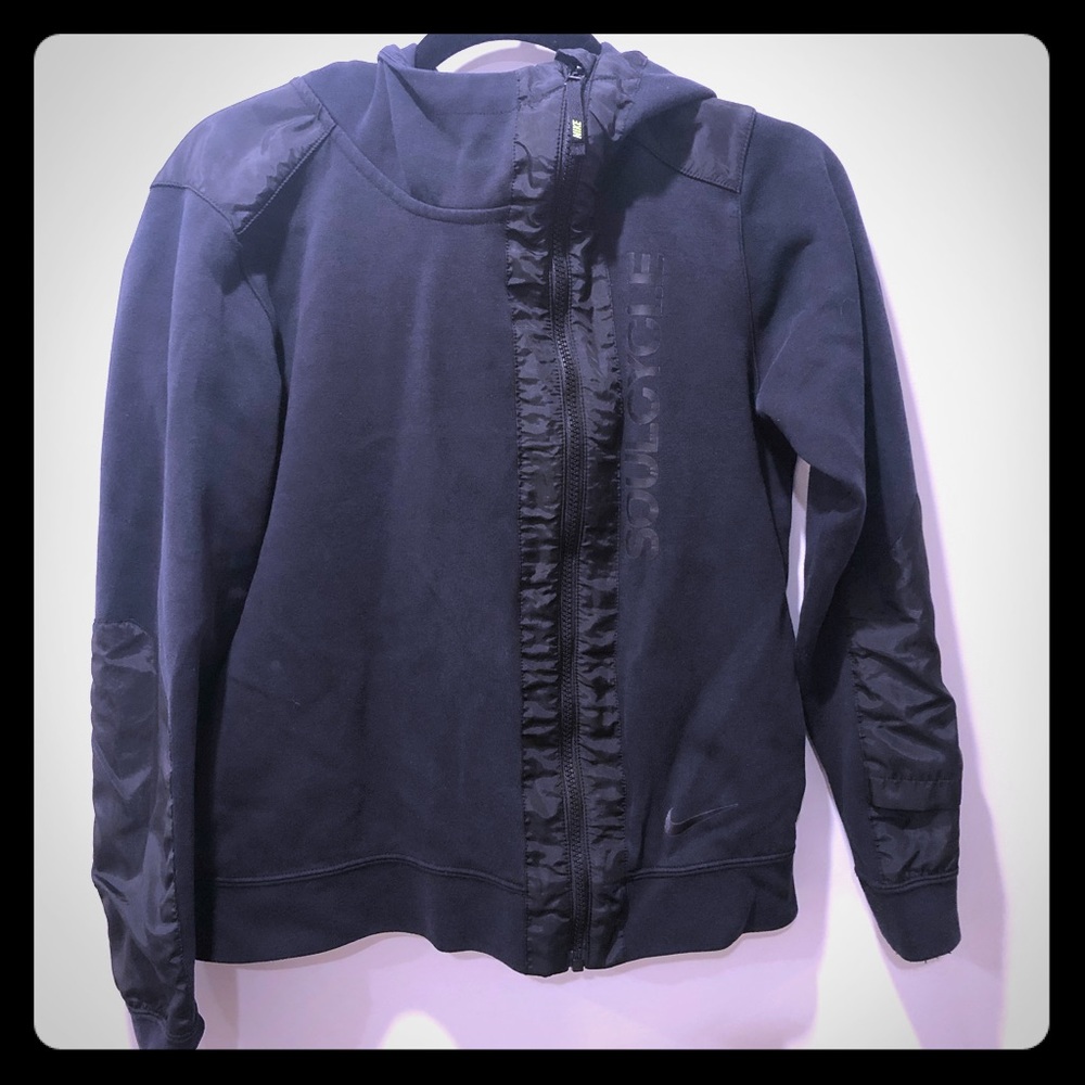 Black SoulCycle Nike Asymmetrical Hoodie